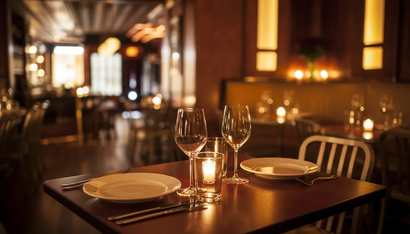 Realistic editorial view of Enoteca Maria in New York City