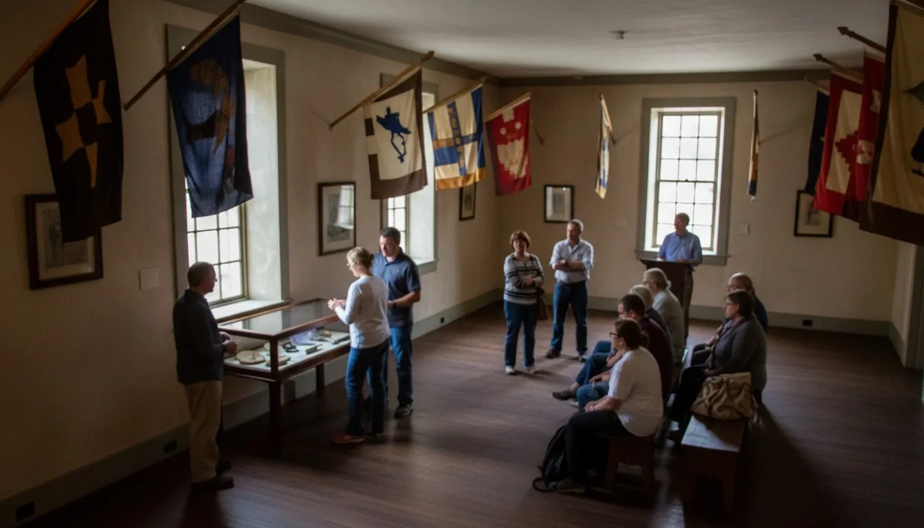 Realistic editorial view of Fraunces Tavern® Museum in New York City