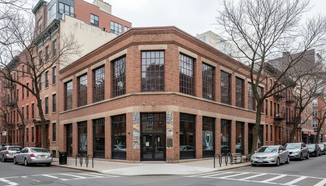 Realistic editorial view of Museum of Contemporary African Diasporan Arts in New York City
