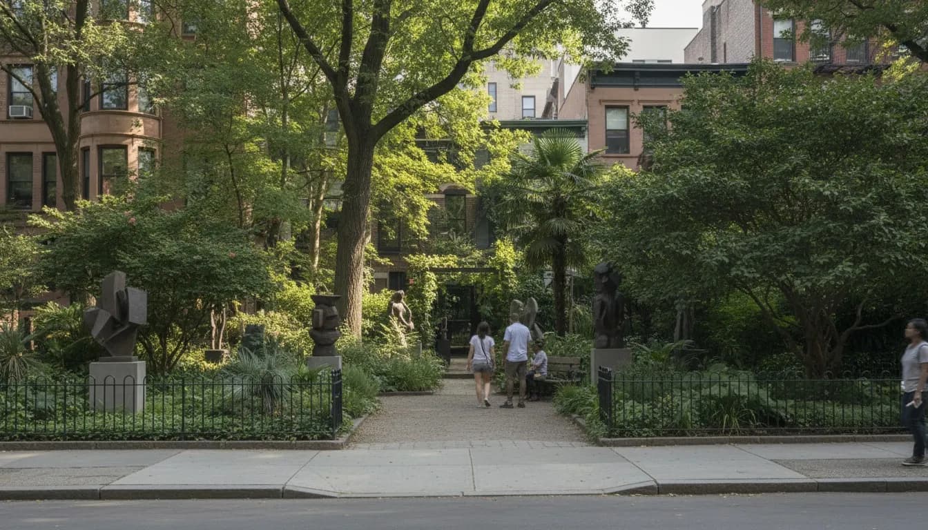 Realistic editorial view of Museum of Contemporary African Diasporan Arts in New York City