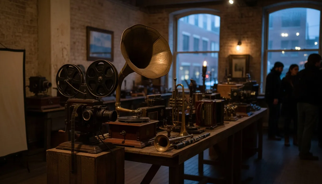 Realistic editorial view of The Museum of Interesting Things in New York City