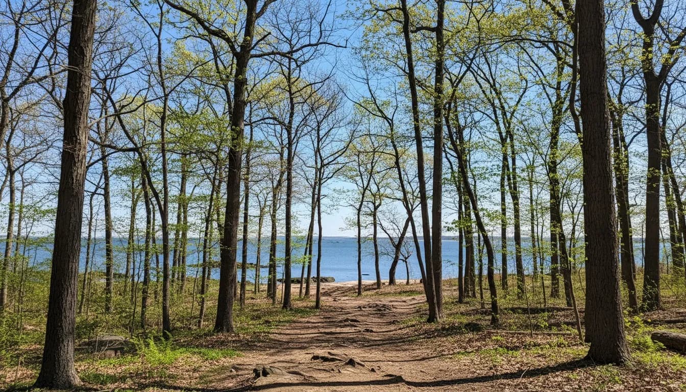 Realistic editorial view of Kazimiroff Nature Trail - North Segment in New York City