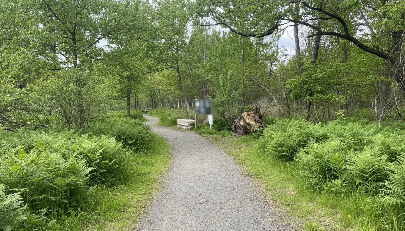Realistic editorial view of Kazimiroff Nature Trail - North Segment in New York City