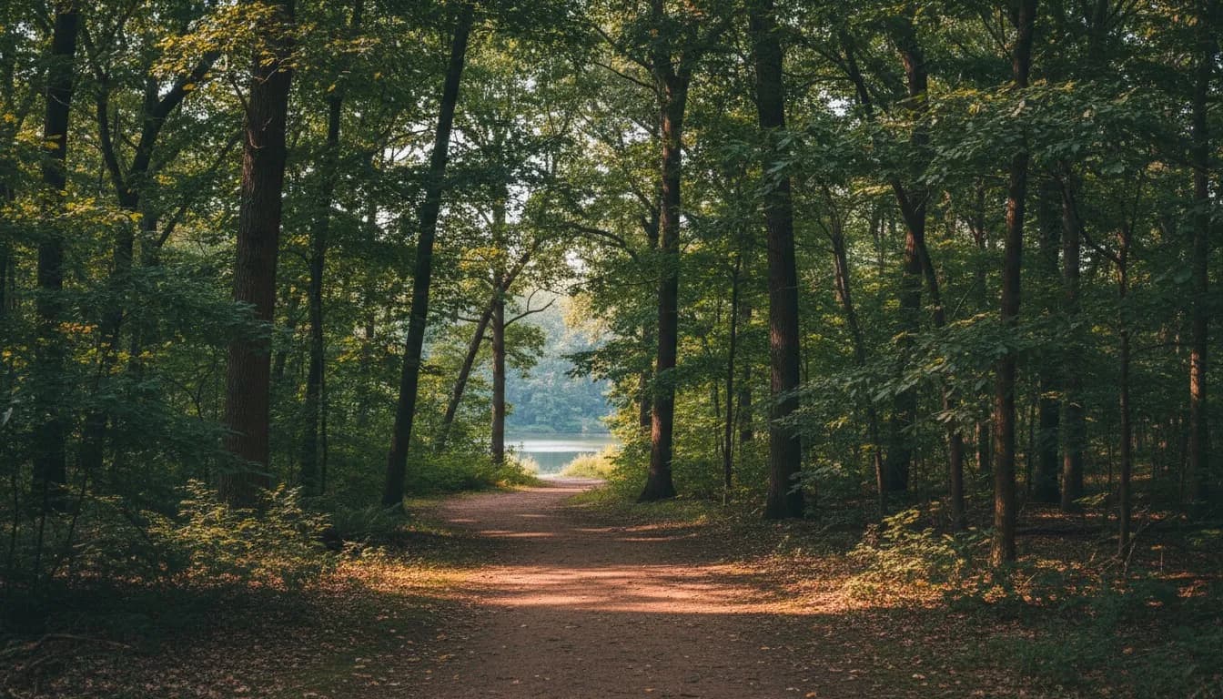 Realistic editorial view of Prospect Park Peninsula in New York City