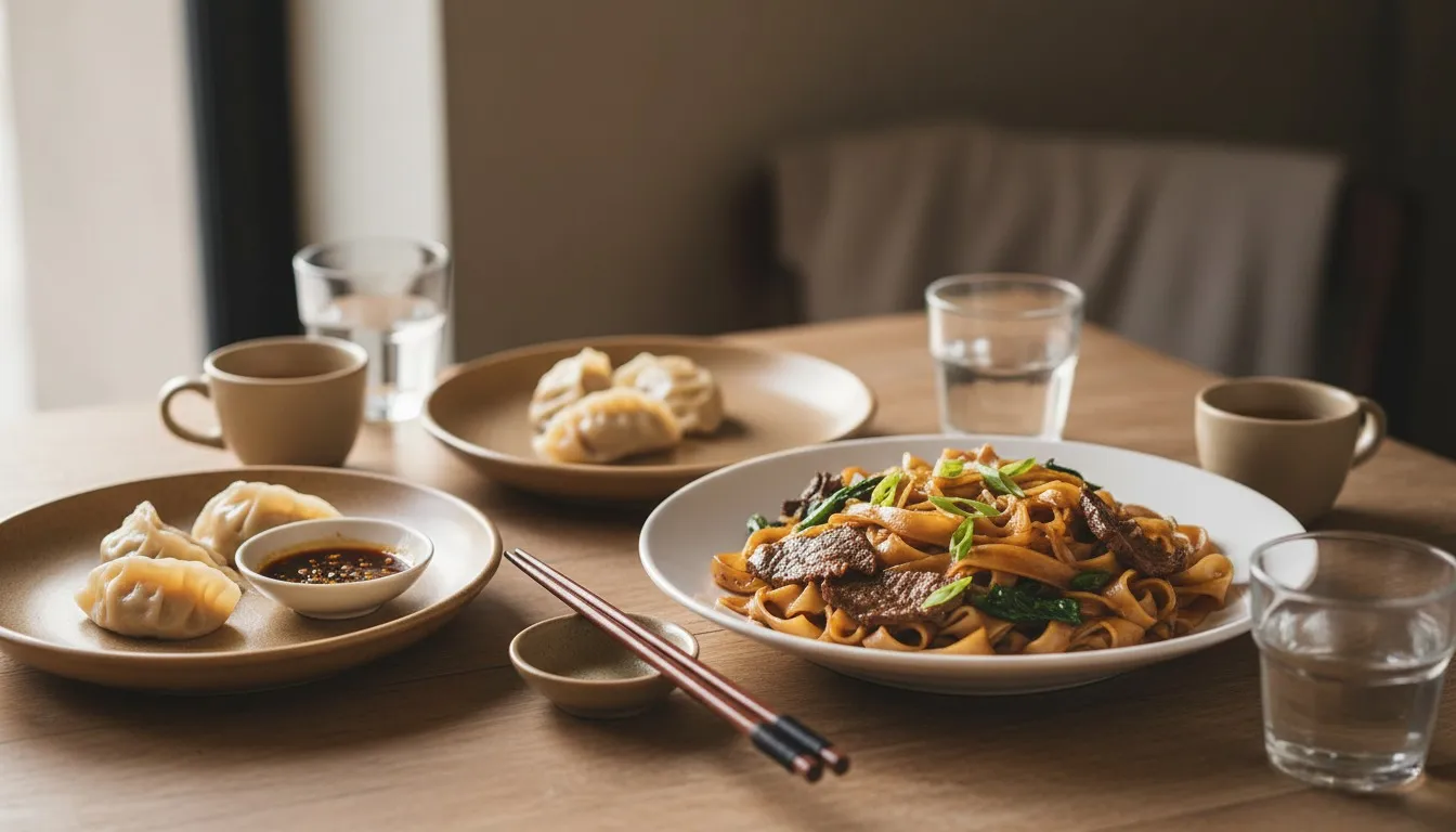 Realistic editorial view of S&T Hong Kong Seafood Restaurant in New York City