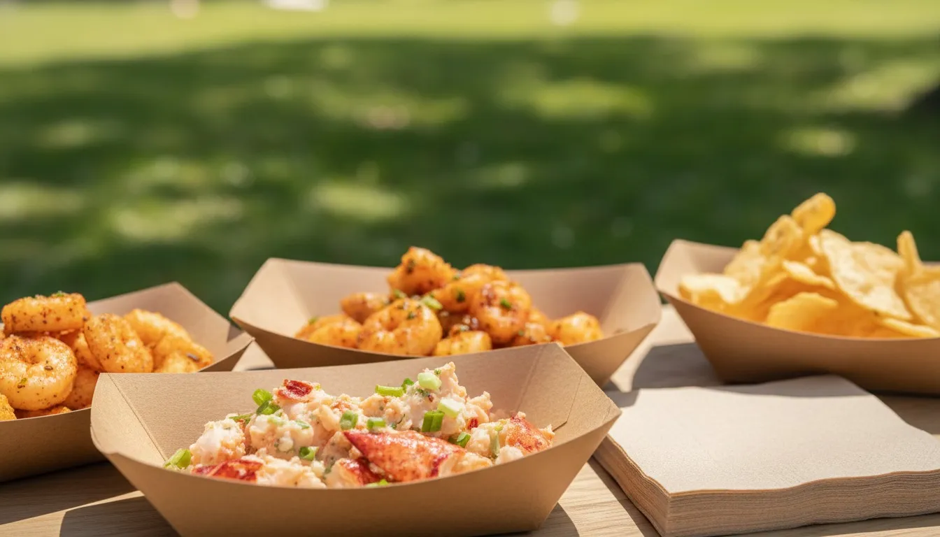Realistic editorial view of Smorgasburg Prospect Park in New York City