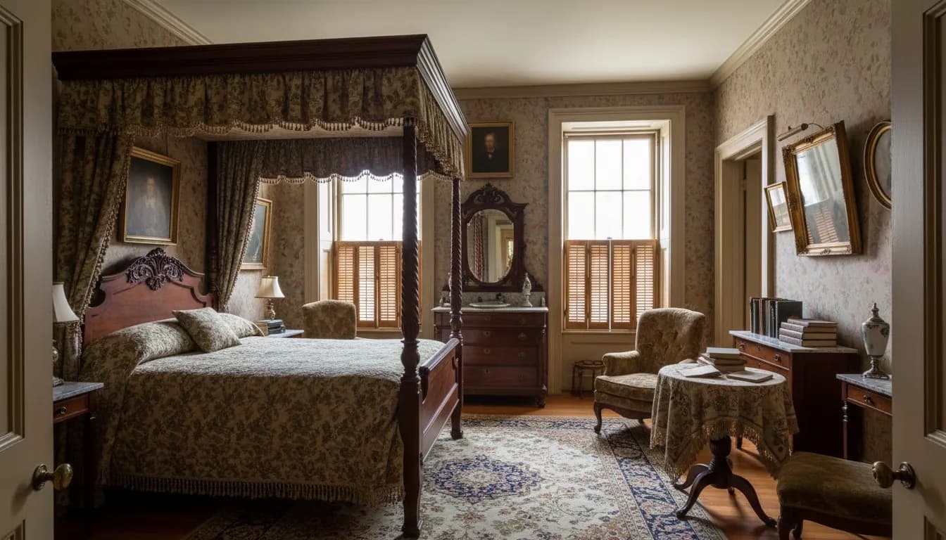 Realistic editorial view of Theodore Roosevelt Birthplace National Historic Site in New York City