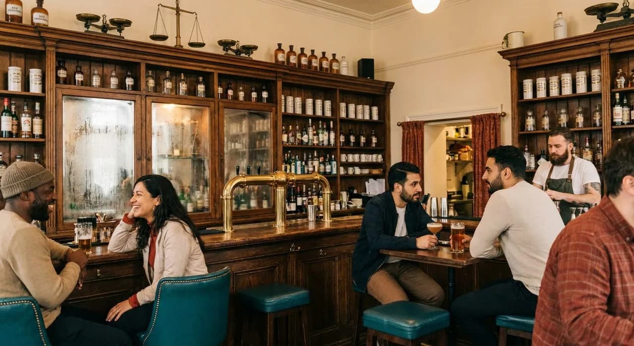 Drinks in a Preserved Apothecary: The Old Pharmacy Turned Bar