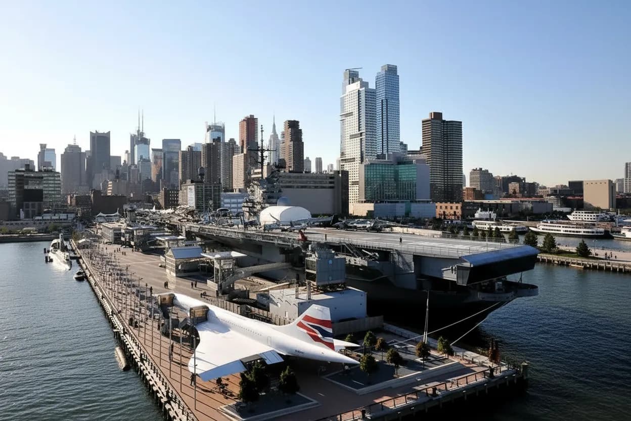 New York City experience scene for Exploring NYC's Aviation History Amidst Boeing Air Force One Contract News