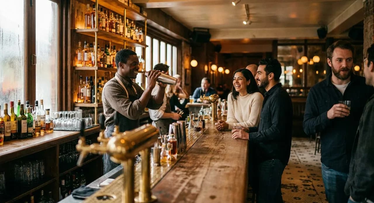 The Barstool at Dante That Overlooks the Negroni Station
