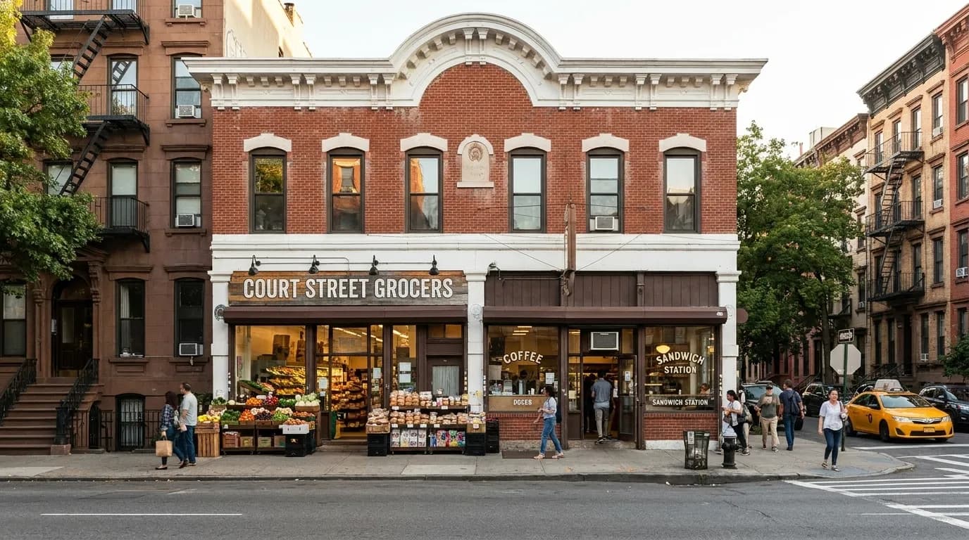 Court Street Grocers exterior in Brooklyn