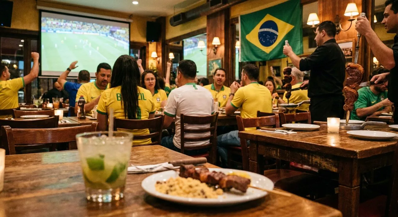 Brazilian Steakhouses with World Cup Screens in Times Square