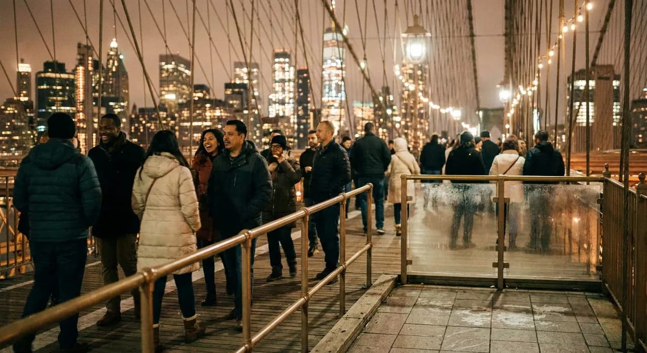 The Two-Bridge Loop at Night: Brooklyn and Manhattan Bridges in One Walk