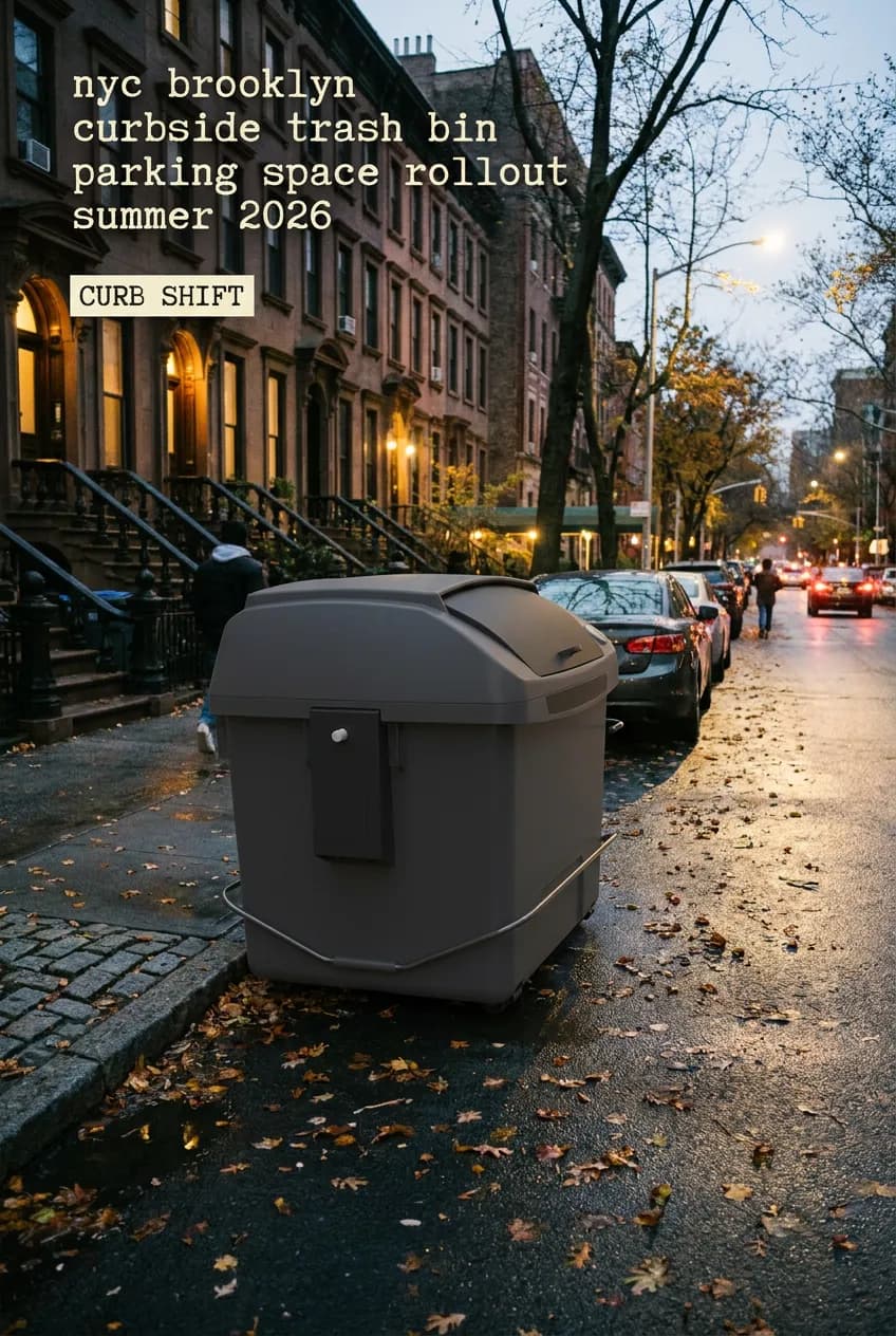A Brooklyn curbside container scene for NYC's Empire Bin rollout