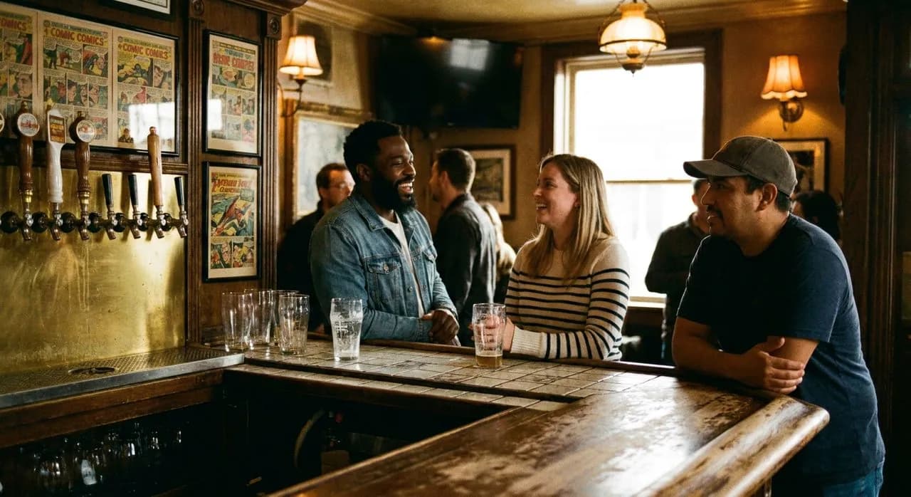 The Bar Behind the Comic Shop: Long Boxes Up Front, Beer in Back