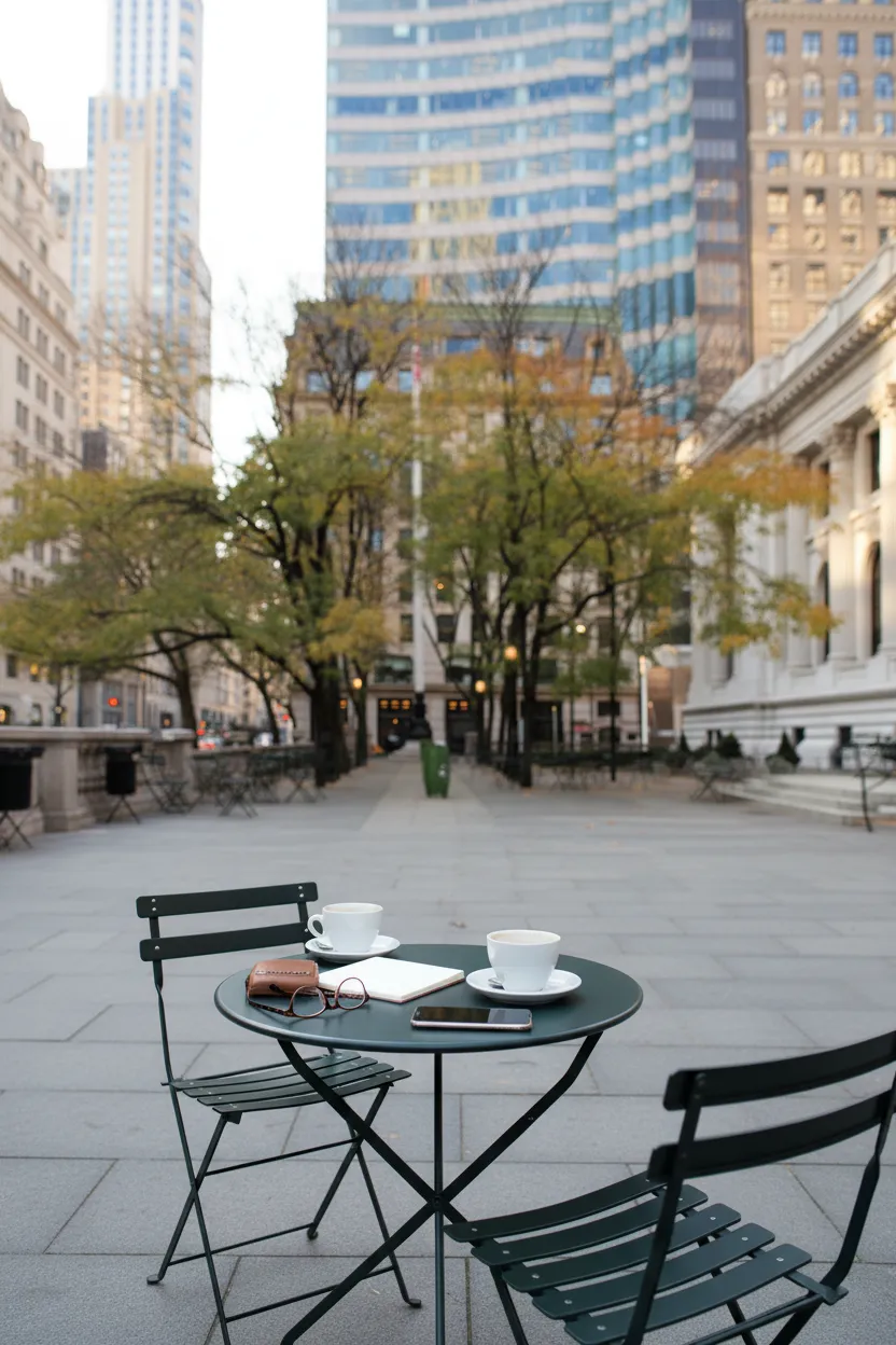 Quiet coffee-table stop for a puzzle route