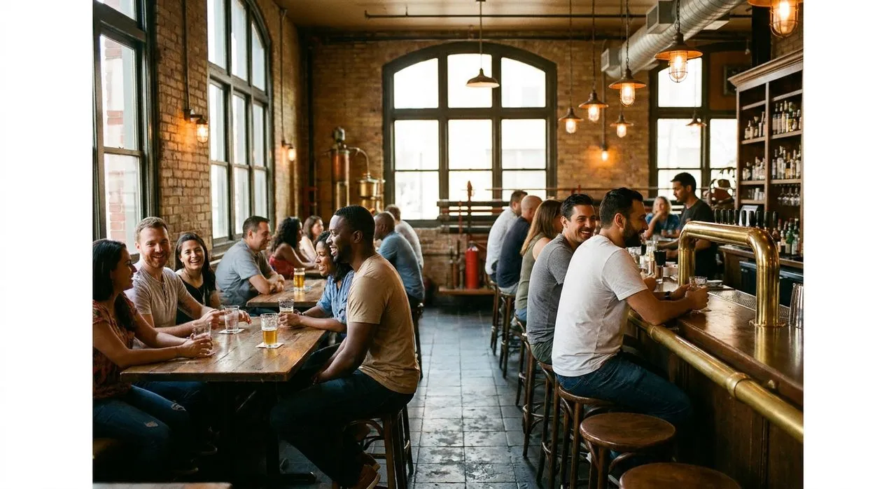 The Bar in a Converted Firehouse, Brass Pole and All