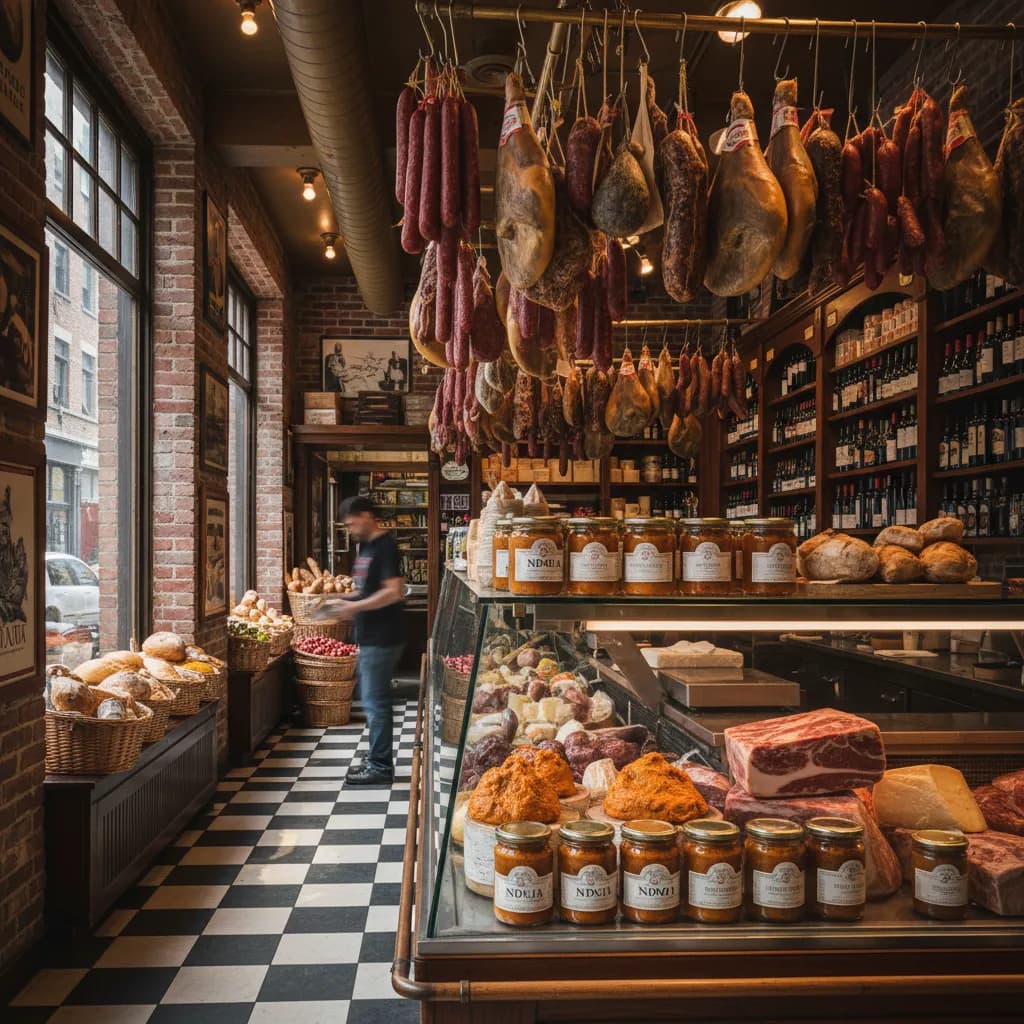 Where NYC Cooks Find Cured Meats Like Guanciale And ’Nduja — editorial NYC scene