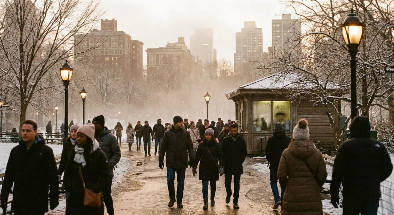 First Snow in Central Park: The Two-Hour Window When Everything Stops