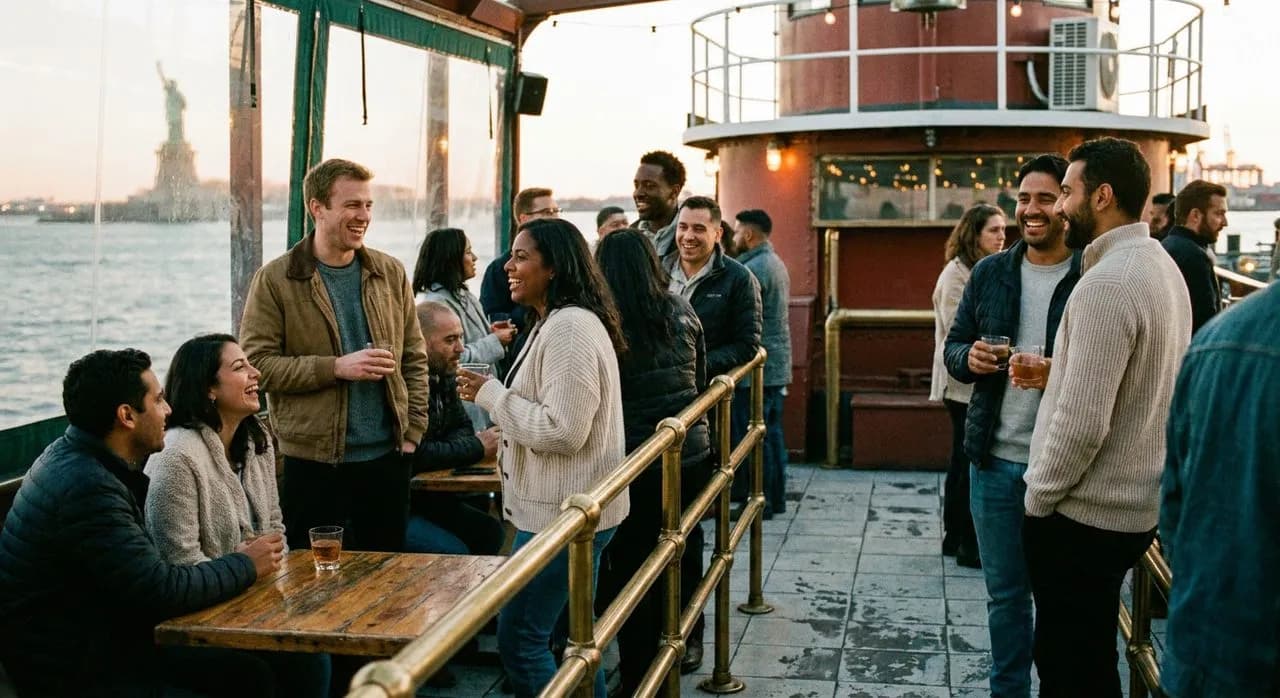 The Floating Bar on a Barge in Red Hook That Docks on Weekends