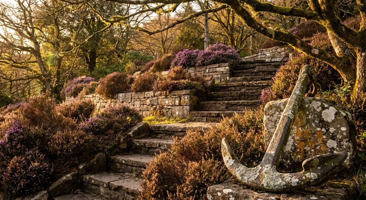 Fort Tryon Park's Free Heather Garden at Sunset