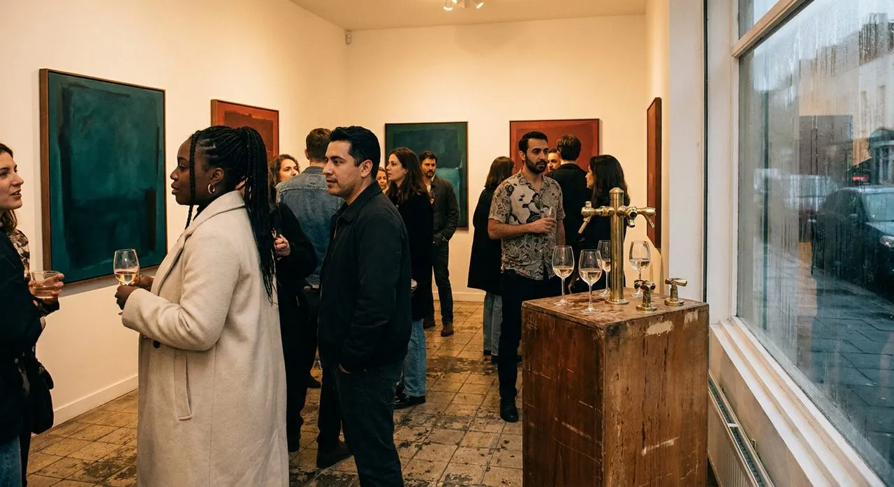 The Art Gallery That Becomes a Wine Bar After 8 PM in Tribeca