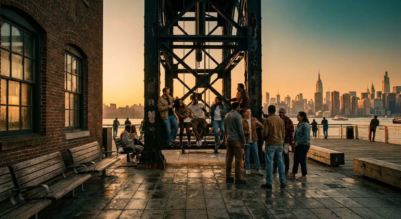 Gantry Plaza at Golden Hour: The LIC Pier That Frames Midtown
