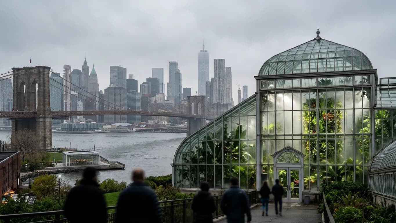 Escaping Hawk Fire Smoke in NYC's Best Indoor Conservatories