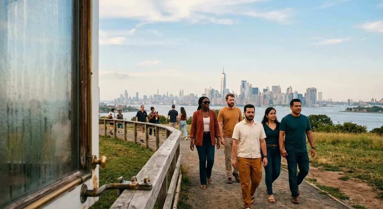 Governors Island Free Ferry and the Hills Nobody Climbs Until August