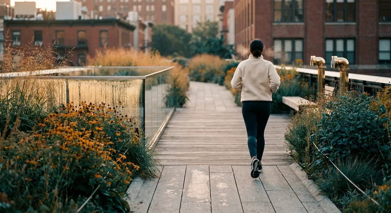 The High Line at 5:30 AM: Joggers, Gardeners, and Nobody Else