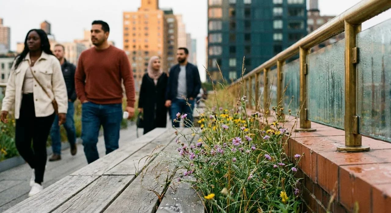 The High Line at 5:30 AM: Joggers, Gardeners, and Nobody Else