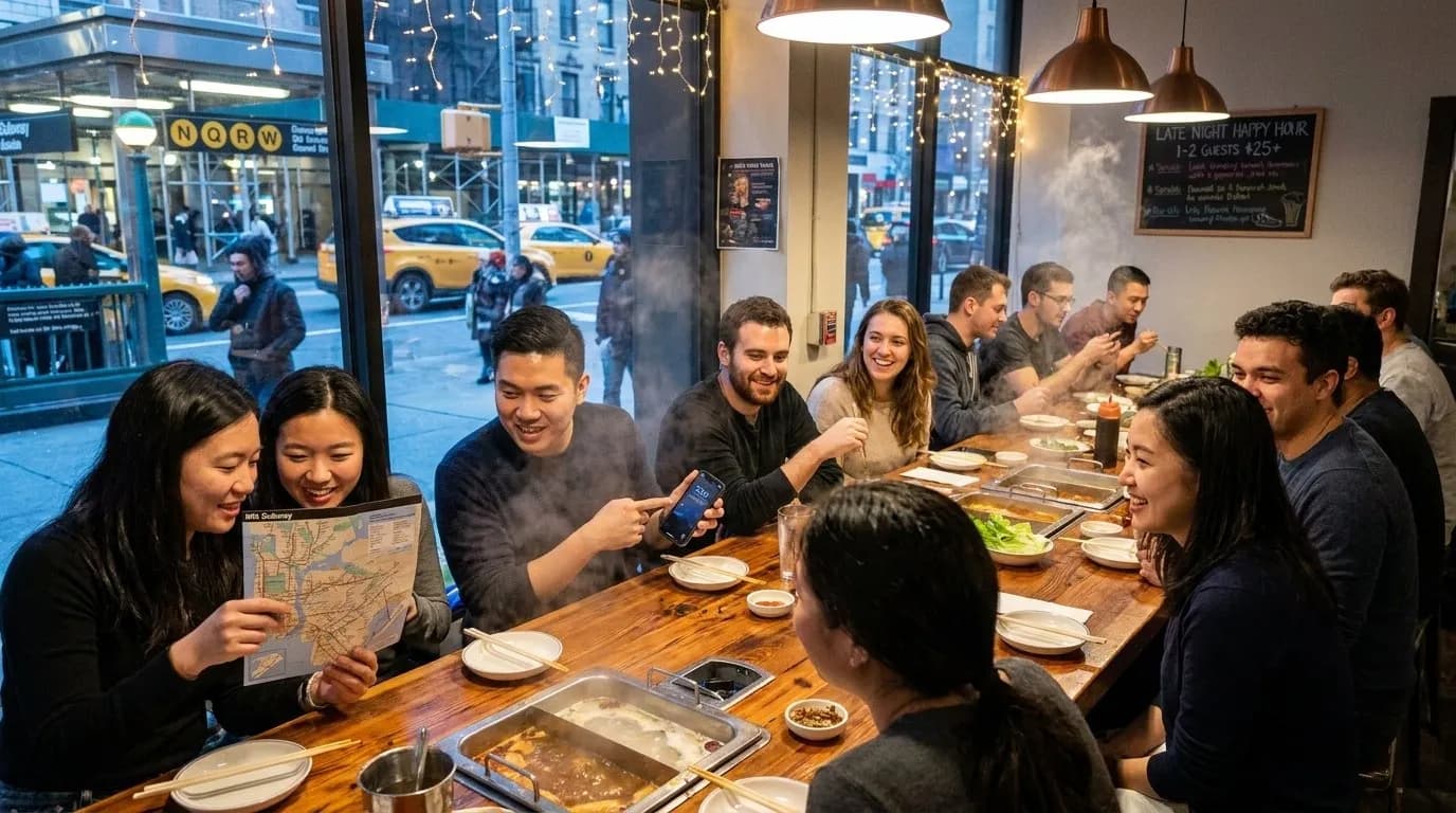 Cover scene for NYC Hotpot Rooms Designed for Friends Who Never Agree