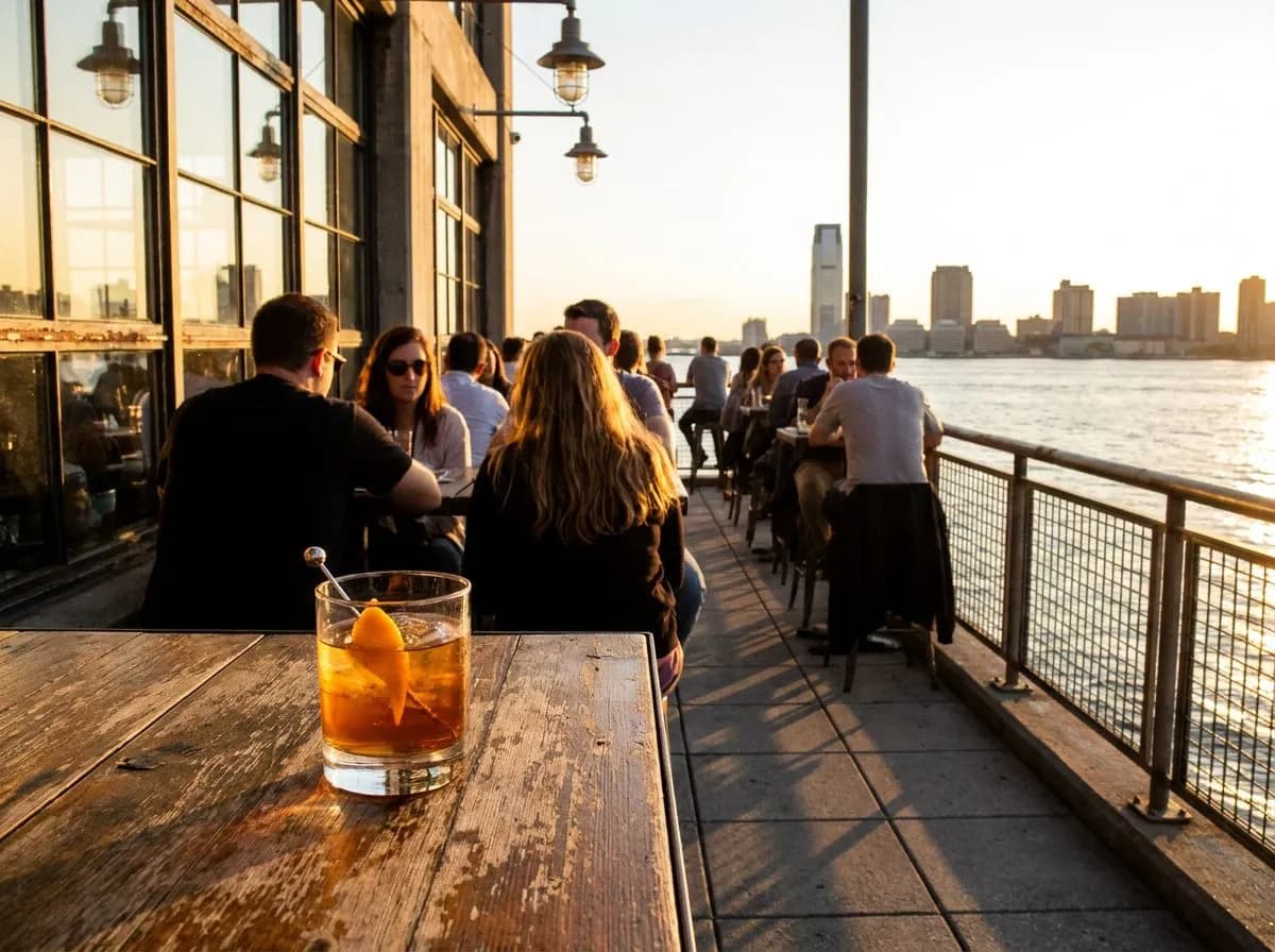 Hudson River Sunset Drink Spots on the West Side