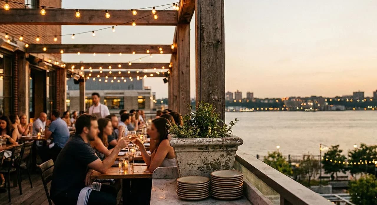Hudson River Sunset Drink Spots on the West Side