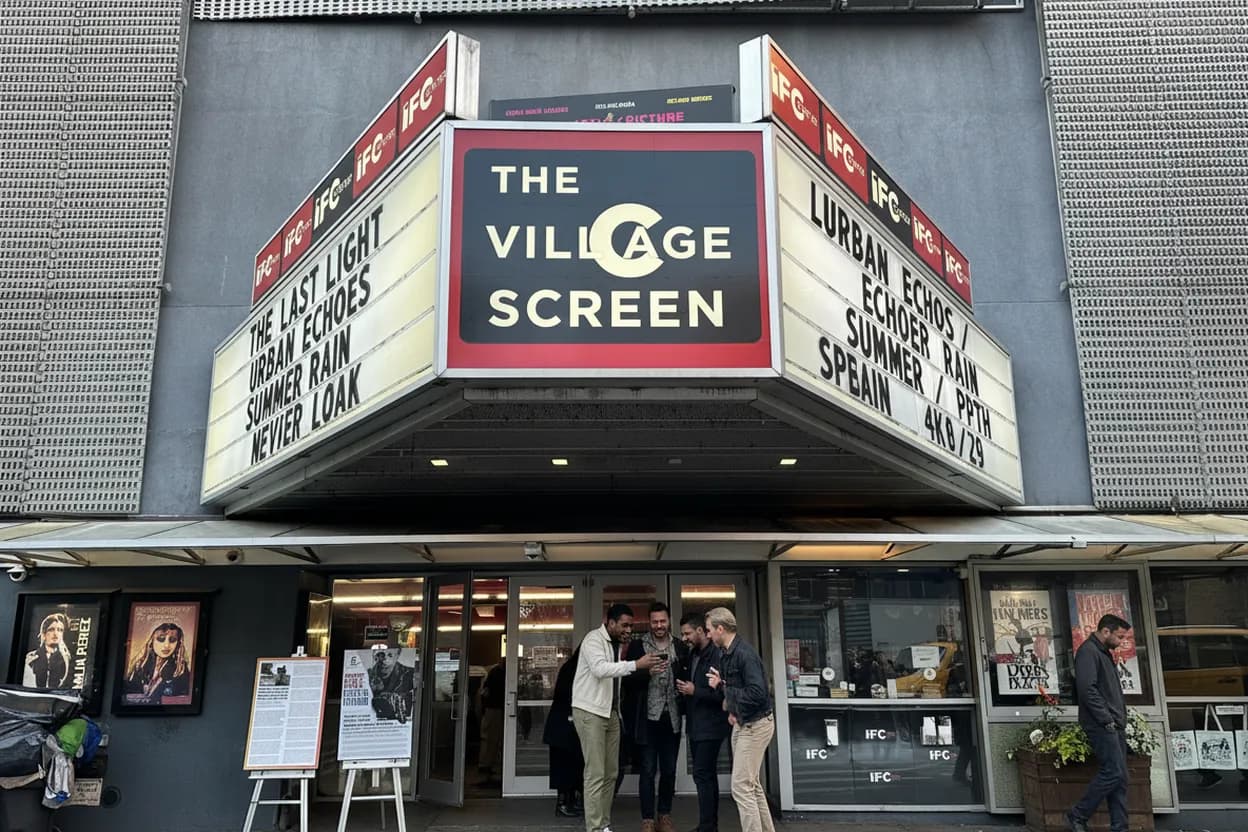 Greenwich Village cinema backup for a mystery-night route