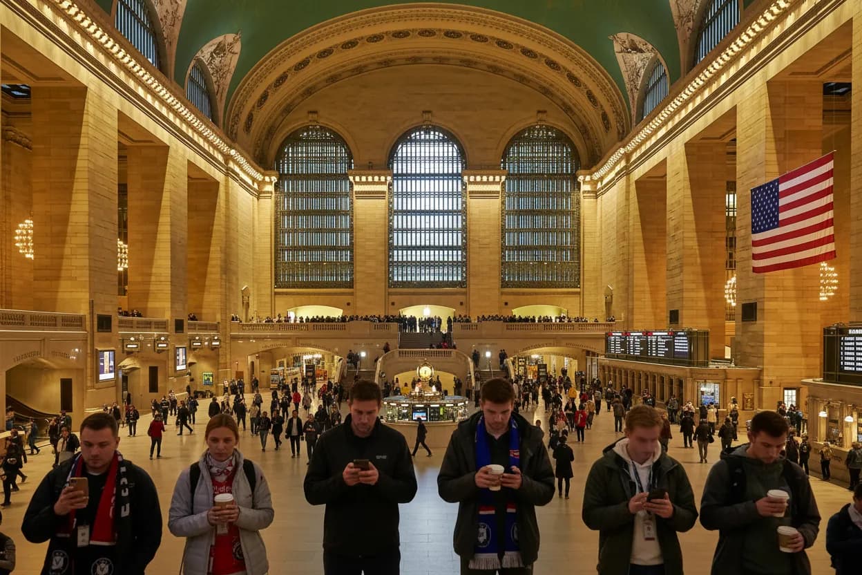 Grand Central coffee meet-up for a Jude Bellingham match morning