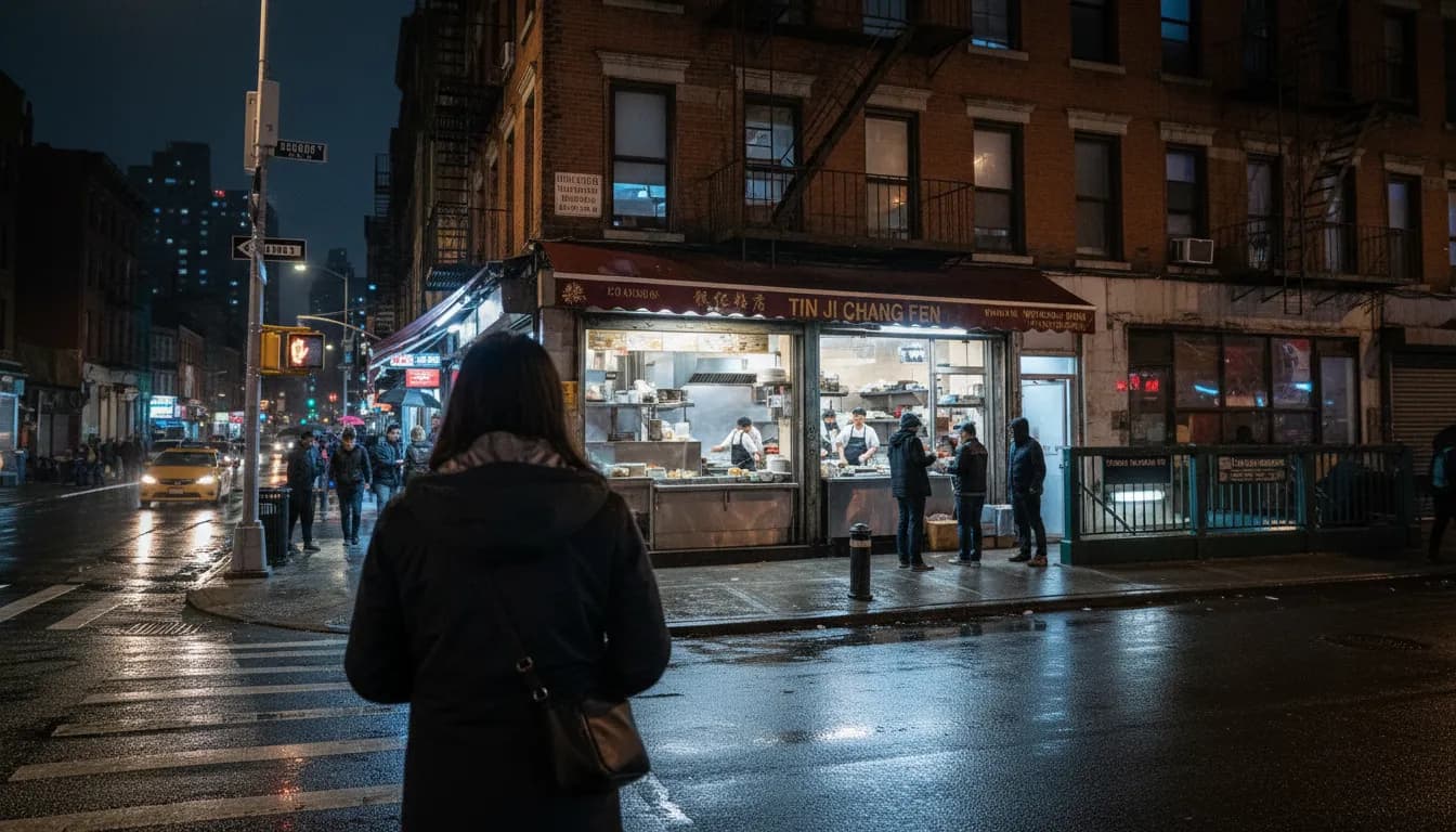 NYC experience scene for The NYC Kitchens Still Serving After Midnight, Ranked by the Walk Home