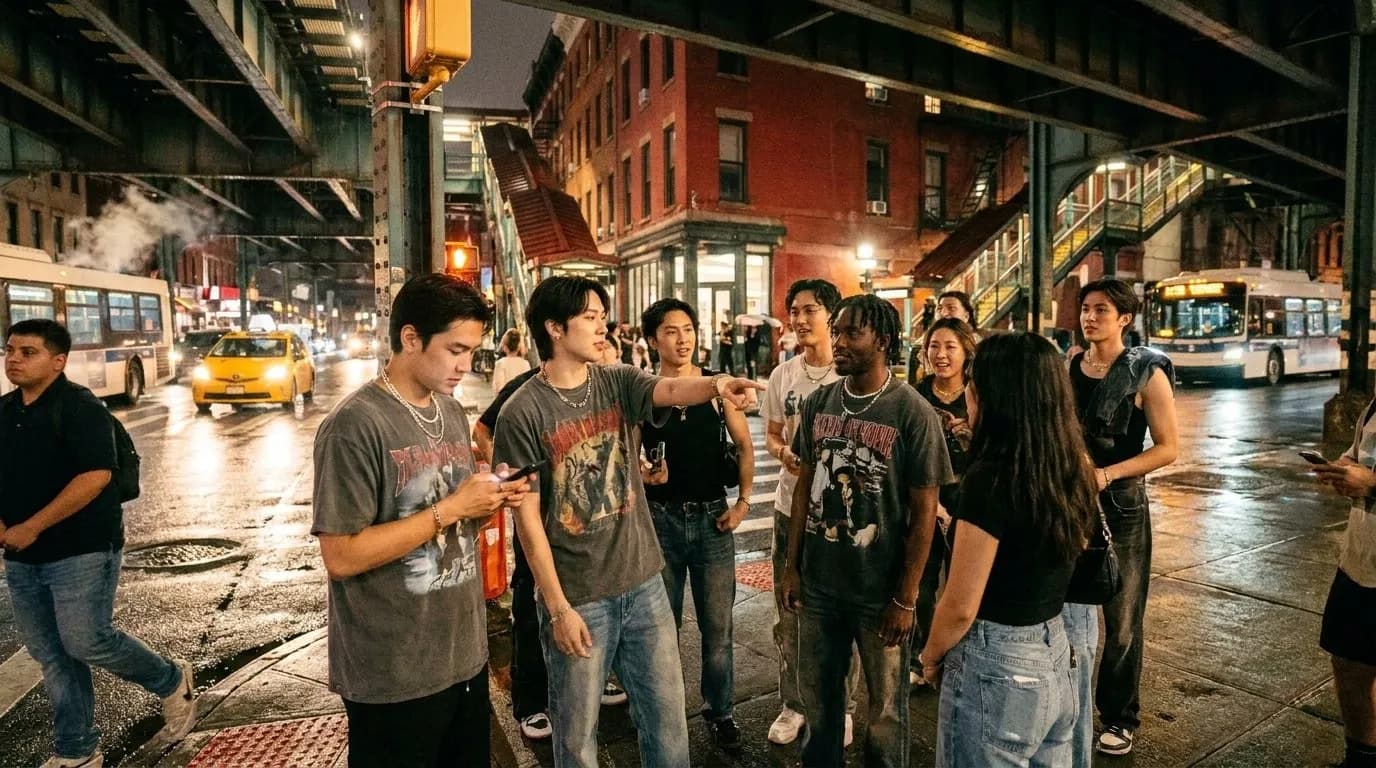 Cover scene for NYC K-Pop Concert Nights Beyond the Arena and Merch Line