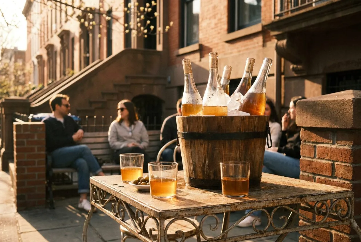 Late Spring Outdoor Wine Bars in Williamsburg