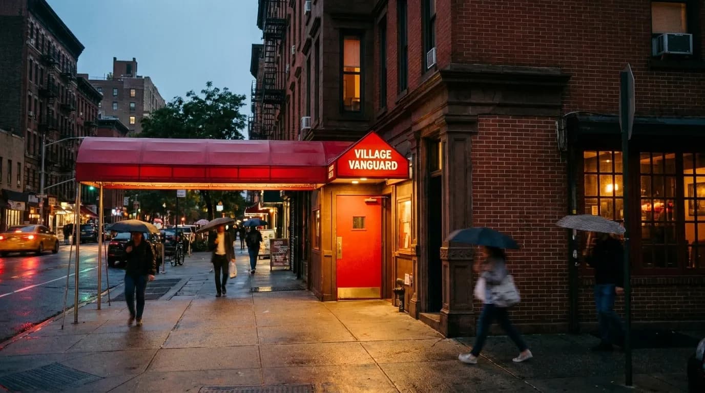 Village Vanguard entrance on Seventh Avenue South in Greenwich Village