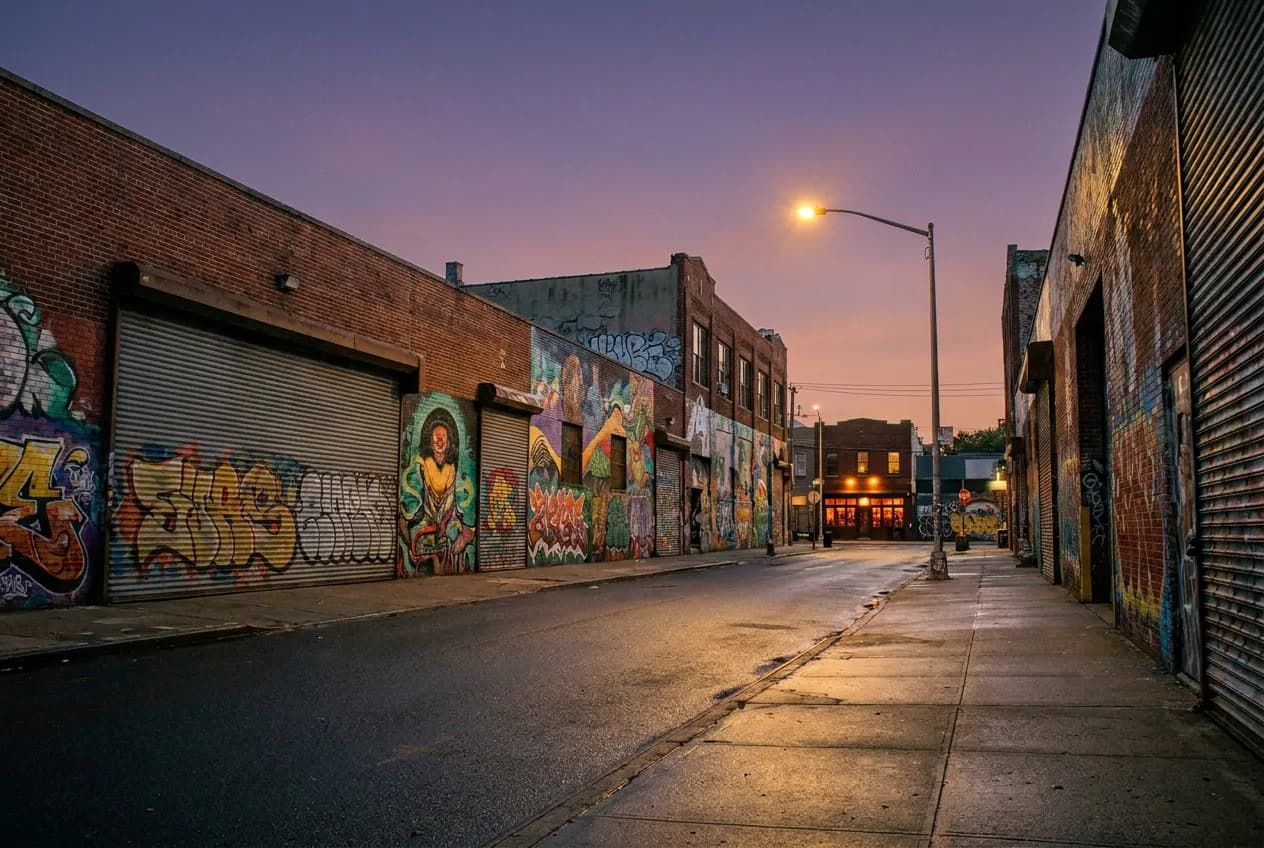 El Cortez in Bushwick, New York City — scene photograph