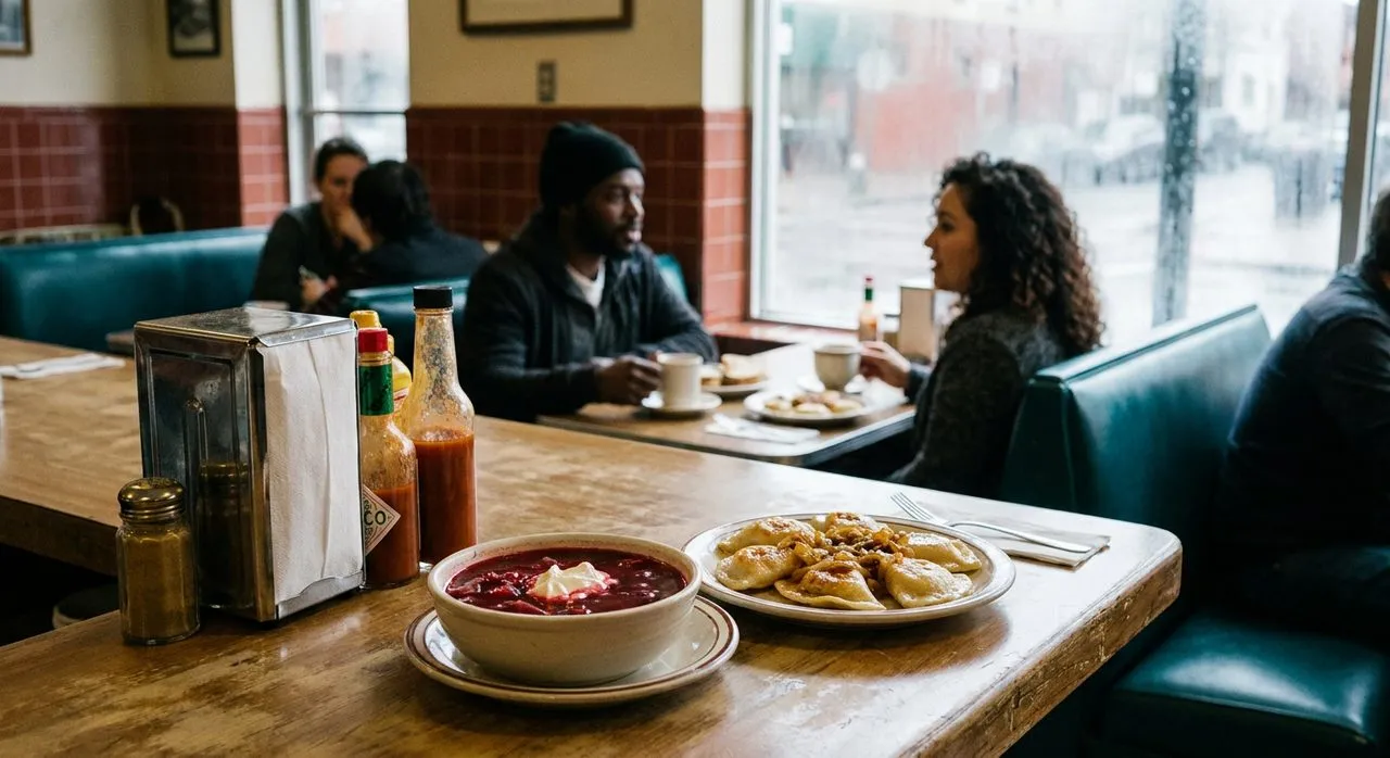A Midnight Stool at Veselka: The Pierogi Counter That Never Closes