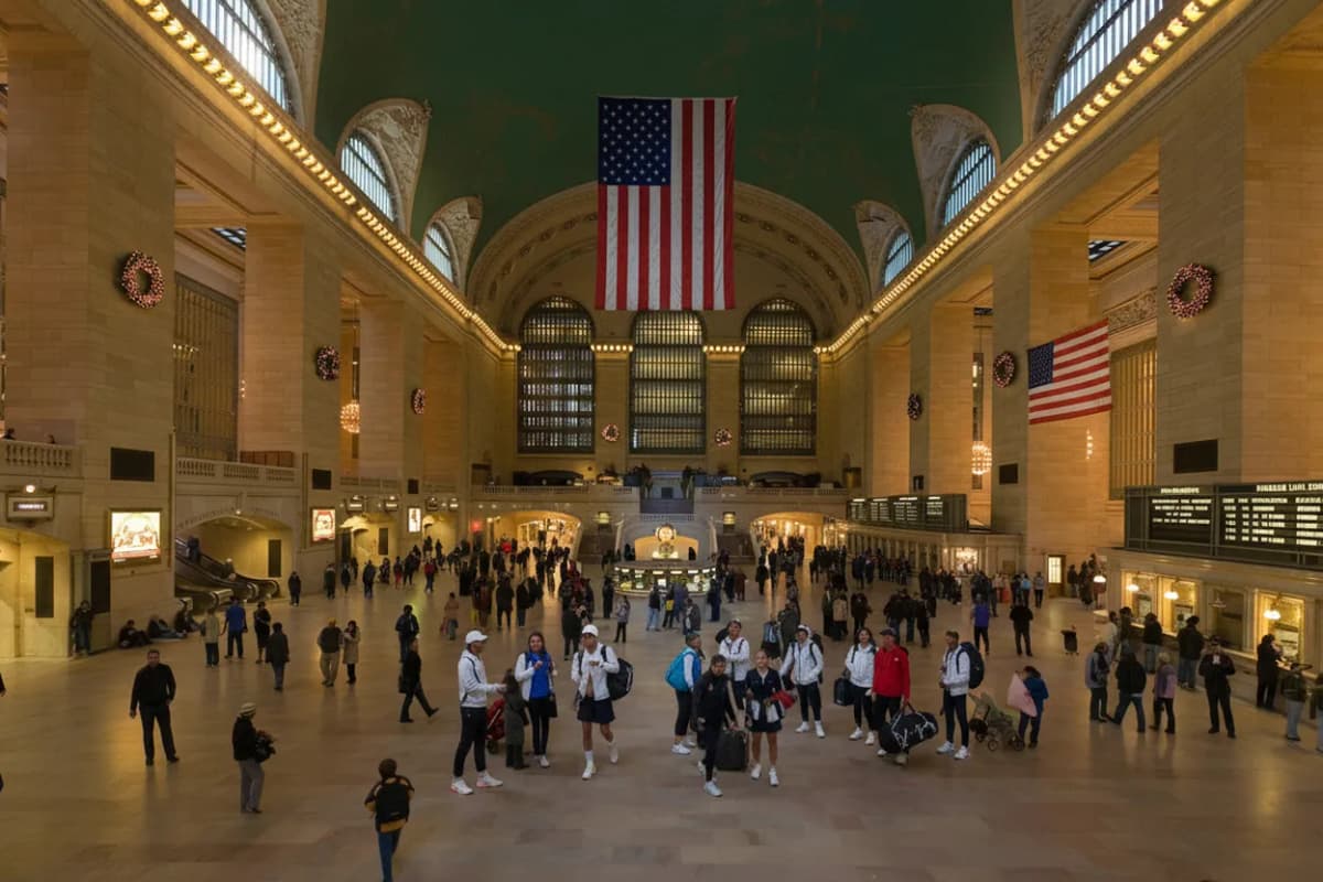 Grand Central transit finish for a NYC tennis-day route
