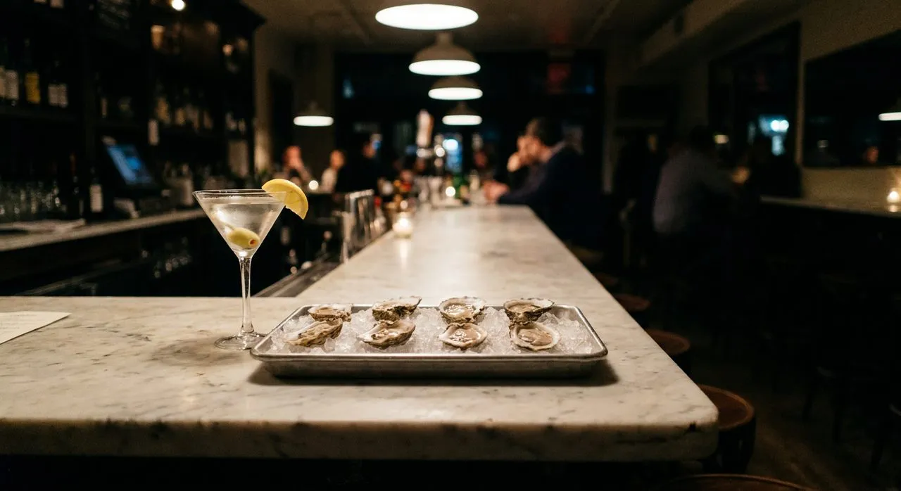 Tribeca Oyster Bar Counters for the Solo Slurper