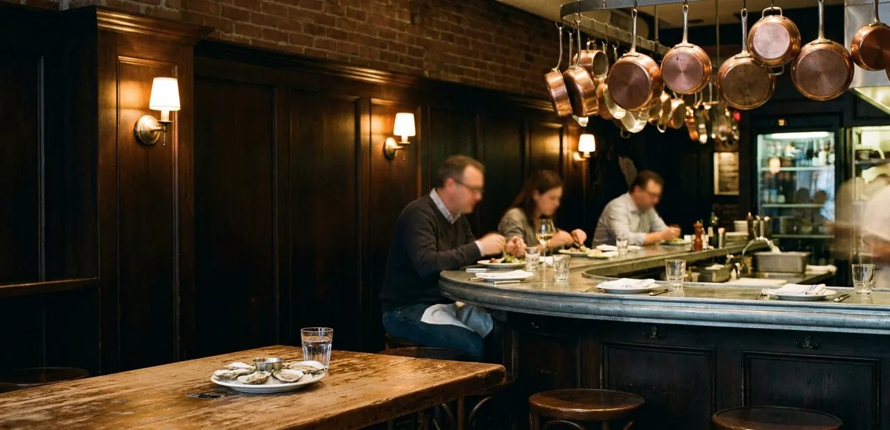 Tribeca Oyster Bar Counters for the Solo Slurper