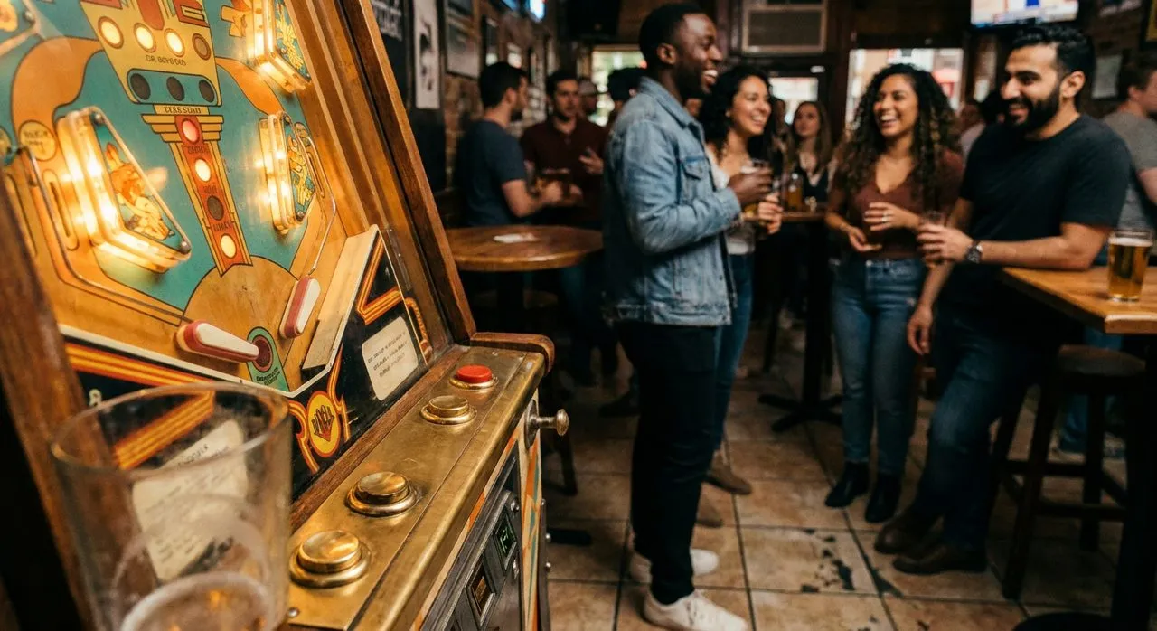 The Williamsburg Bar That's Half Vintage Pinball Arcade