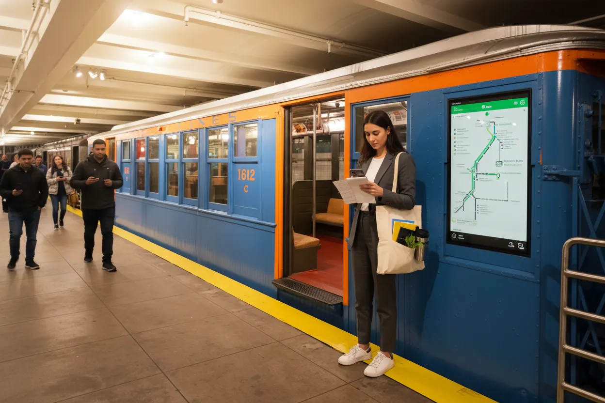 Transit finish for a NYC checklist errand route