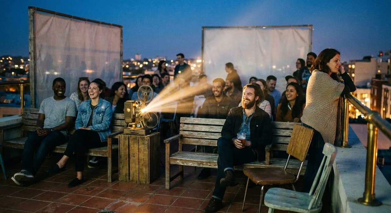 Rooftop Films: Catching an Outdoor Screening Before the 8:30 Start