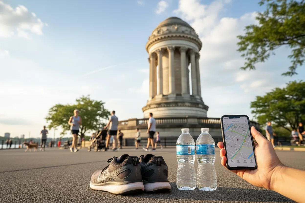 Riverside Park start for a runDisney-inspired training walk
