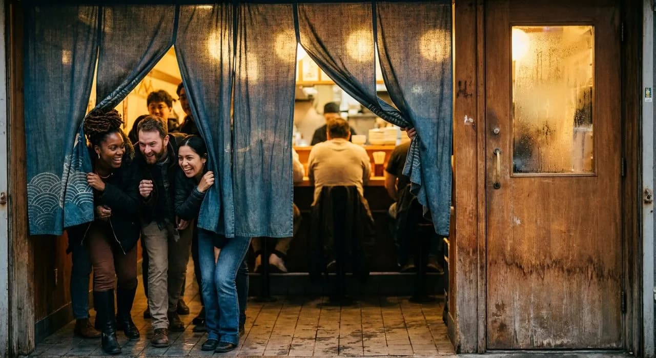 A Sake Bar Behind a Curtain in an East Village Ramen Shop